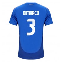 Camiseta Italia Federico Dimarco #3 Primera Equipación Replica Eurocopa 2024 mangas cortas